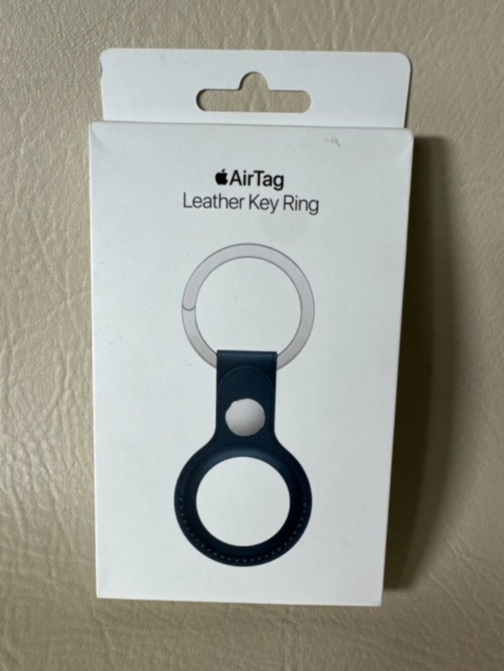 Apple AirTag Leather Key Ring Baltic Blue MHJ23ZM/A Sealed